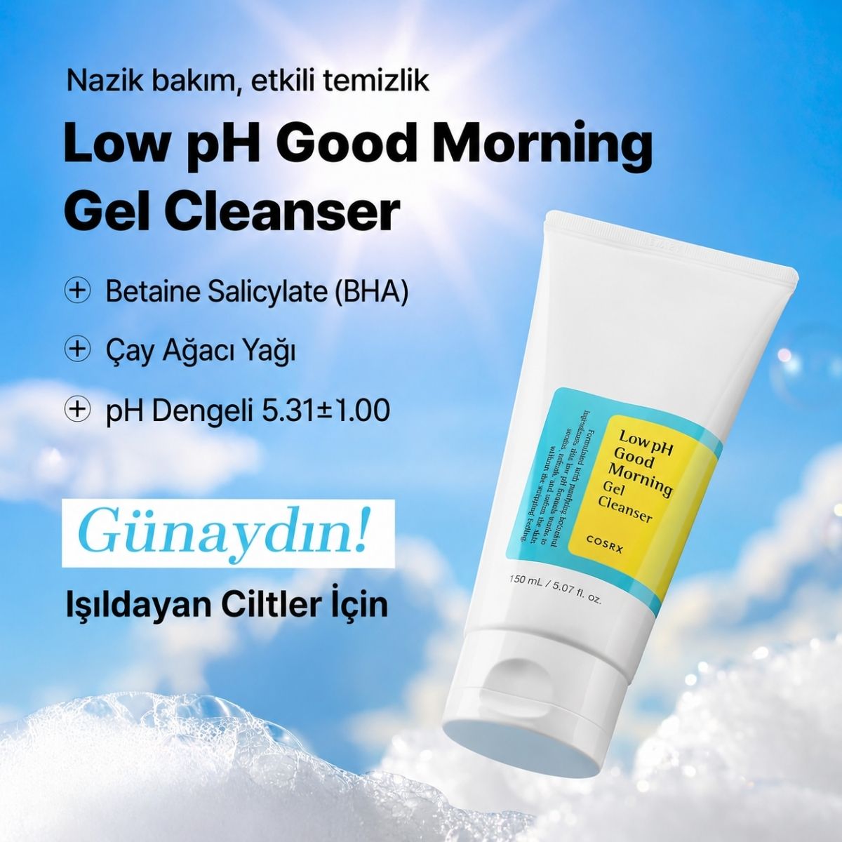 COSRX Low pH Good Morning Gel Temizleyici 150ml – Vionine