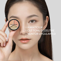 The Saem Cover Perfection Triple Pot Concealer 03 Up Beige - Ton Eşitleyici Üçlü Kapatıcı Palet
