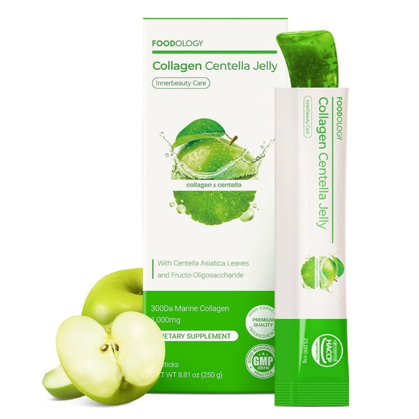 Foodology Collagen Centella Jelly - Kolajen & Centella Cilt Jeli 10 Adet