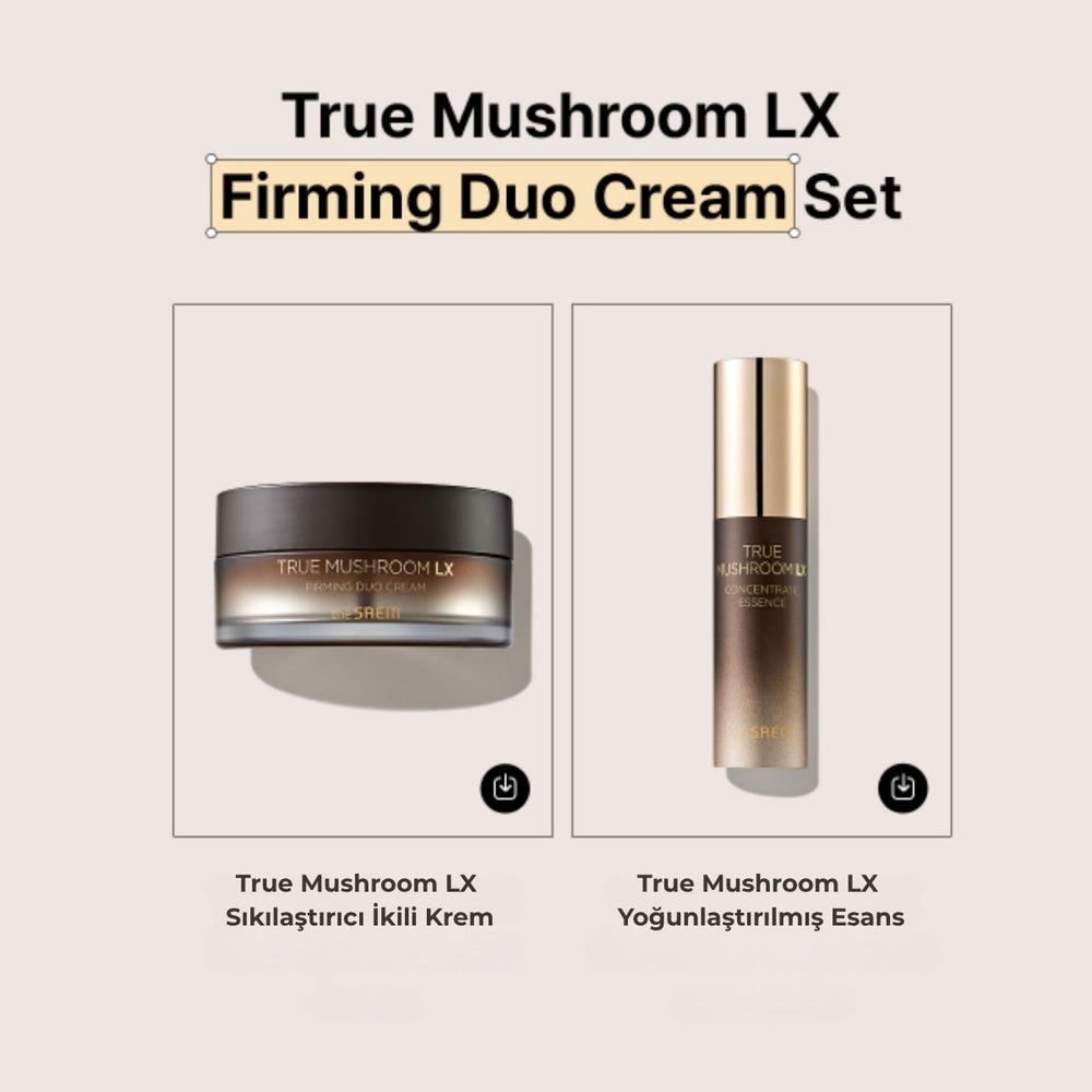 The Saem True Mushroom LX Firming Duo Cream Special Set - Sıkılaştırıcı Set