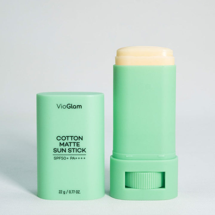 2'li Cotton Matte Sun Stick Spf50 Pa Saten Bitiş Güneş Kremi - VioGlam - Vionine