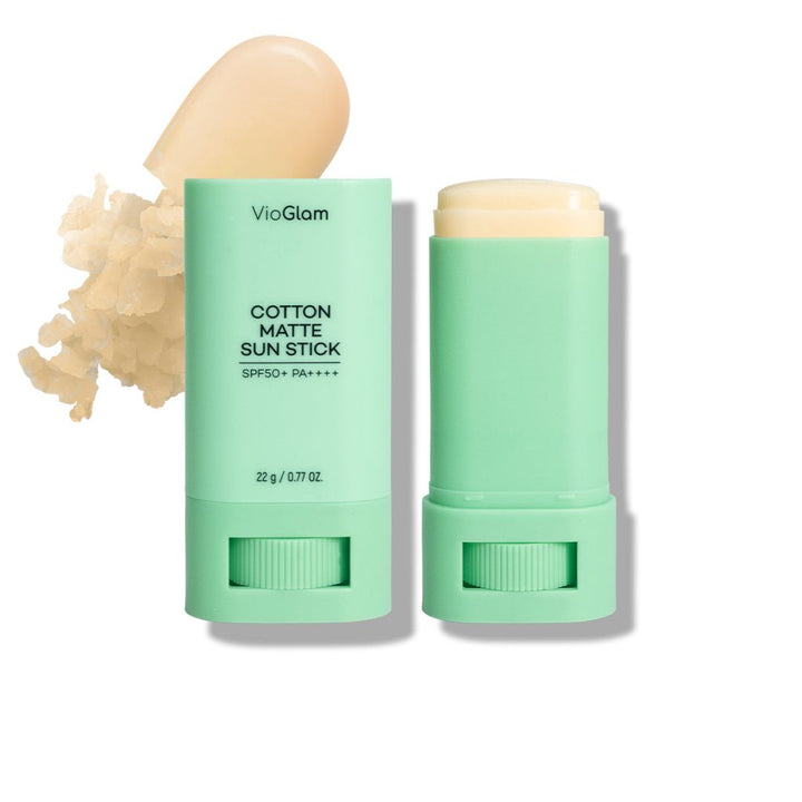 2'li Cotton Matte Sun Stick Spf50 Pa Saten Bitiş Güneş Kremi - VioGlam - Vionine