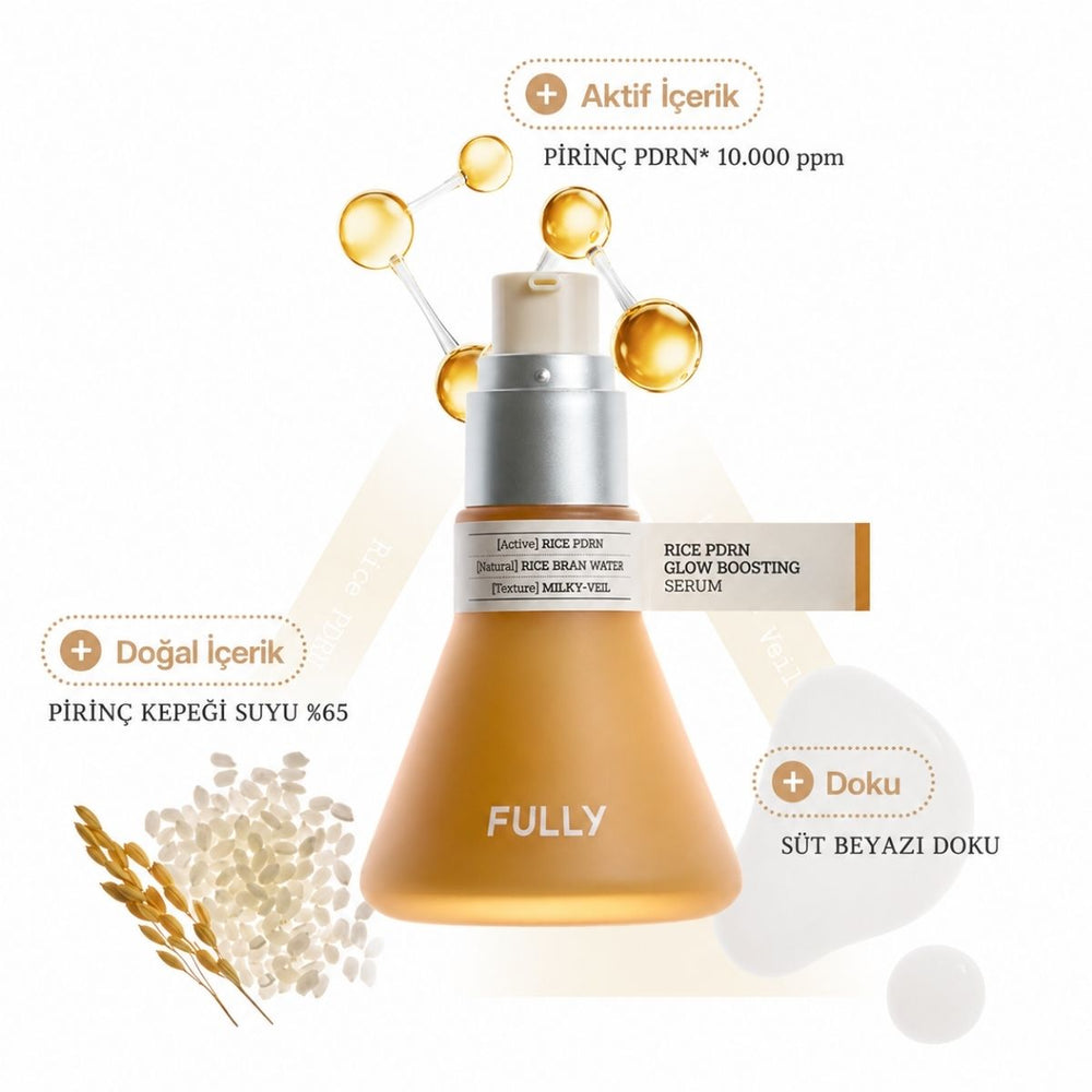 Fully Rice PDRN Glow Boosting Serum - Aydınlatıcı Serum 50ml