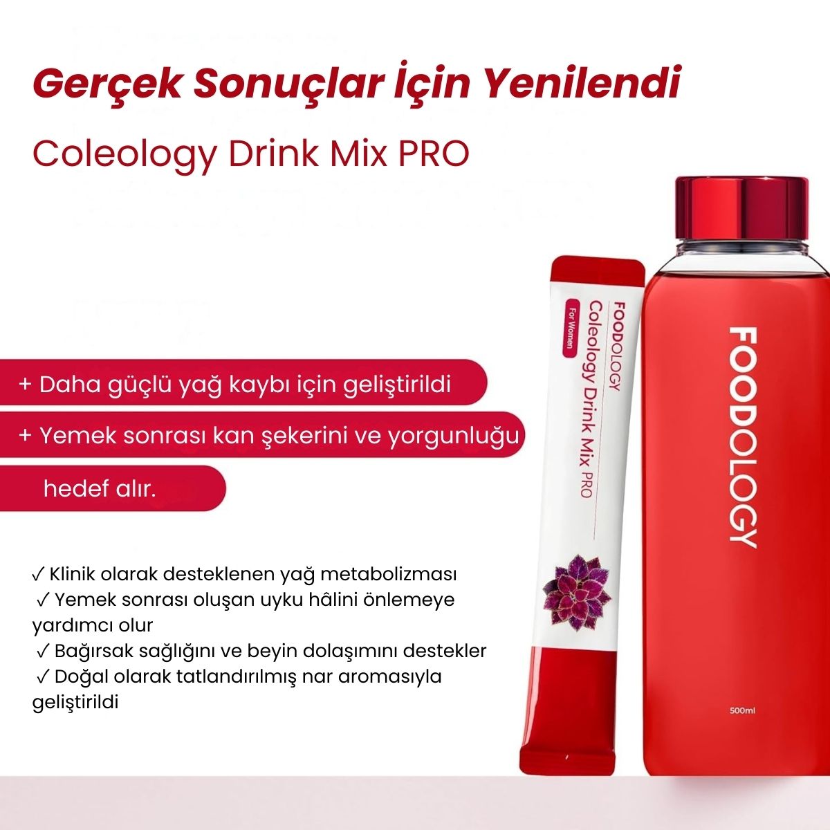Foodology Drink Mix PRO İle Sağlık Desteği