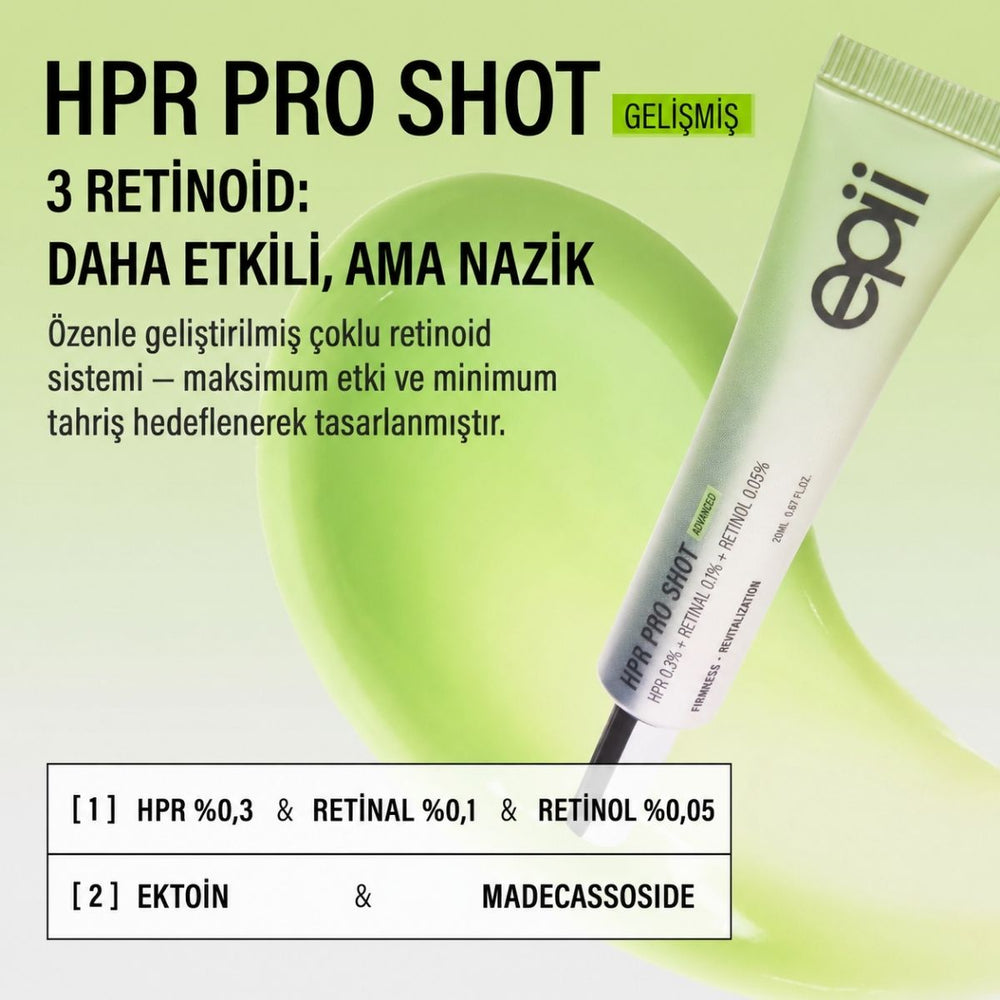 Epii HPR Pro Shot - HPR 0,3%,Retinal 0,1%, Retinol 0,05% 20ml