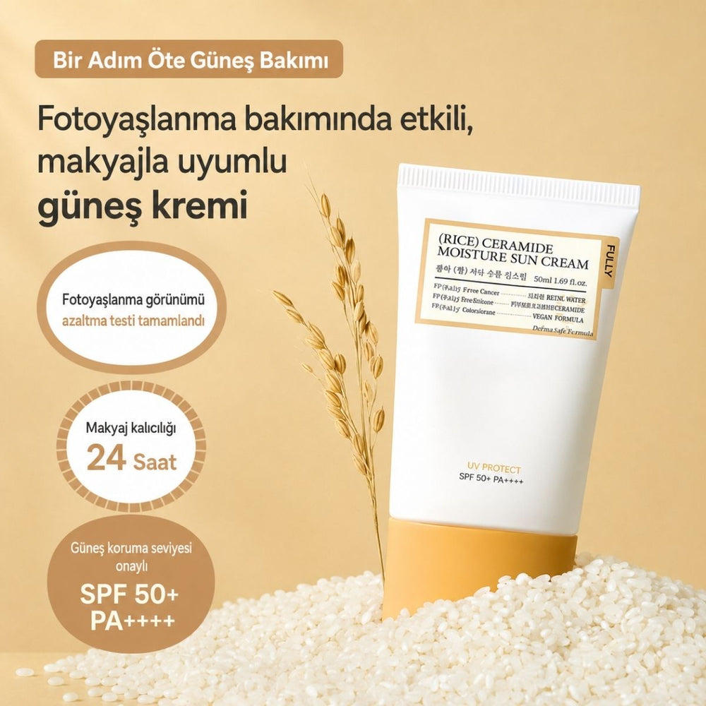 Fully Rice Ceramide SPF50+ PA++++ - Güneş Kremi 50ml