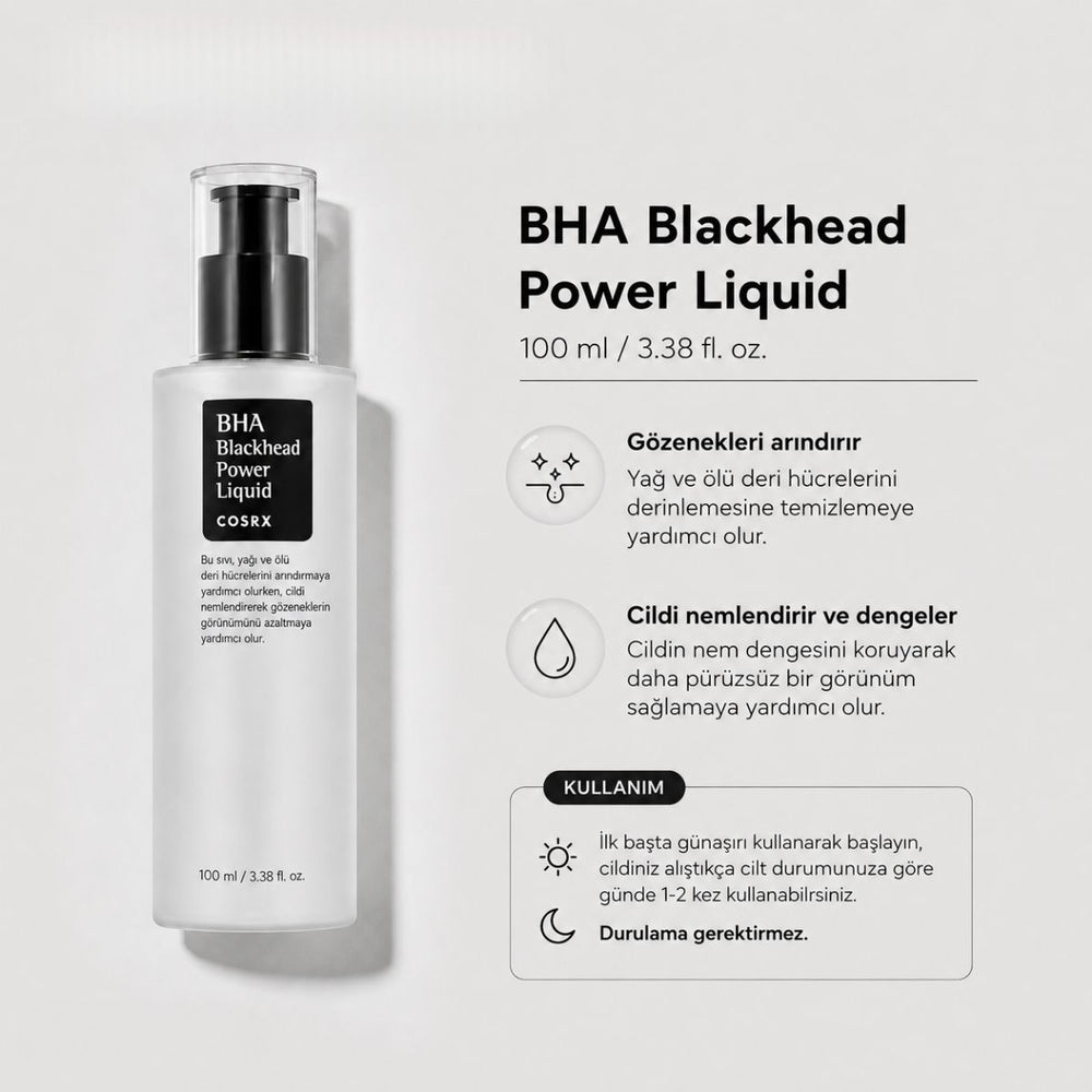 COSRX BHA Blackhead Power Liquid - Siyah Nokta Solüsyonu 100ml