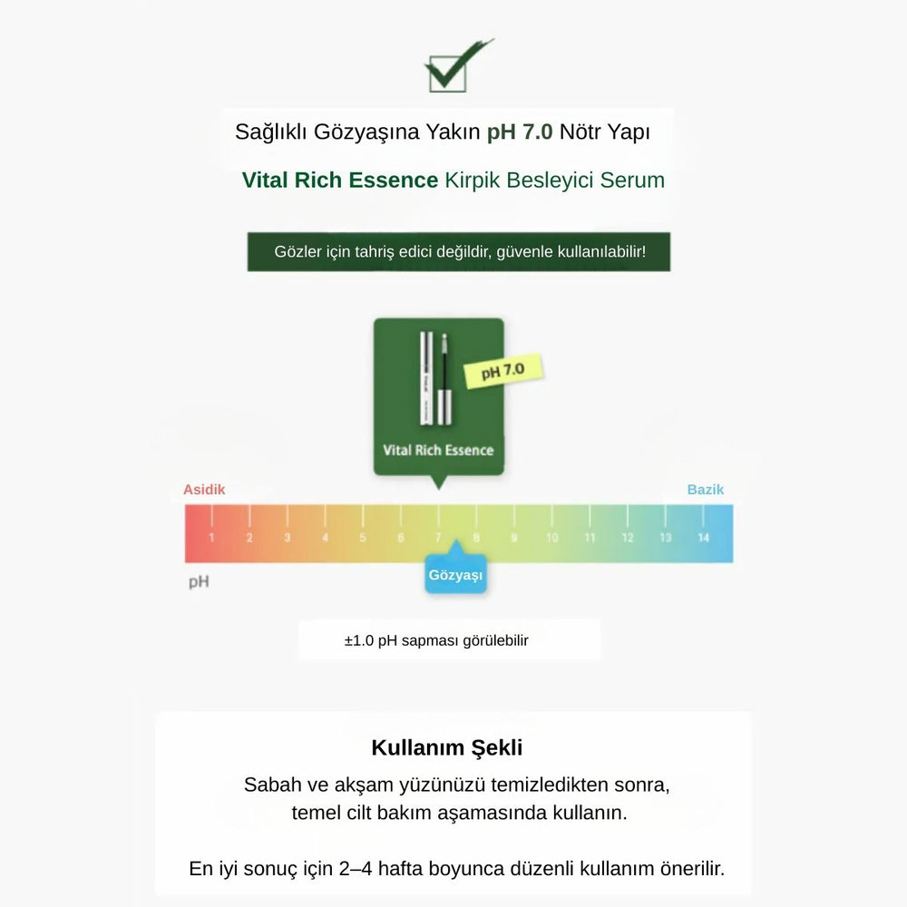 ViveLab Vital Rich Essence - Kaş Kirpik Saç Esansı 10 gr