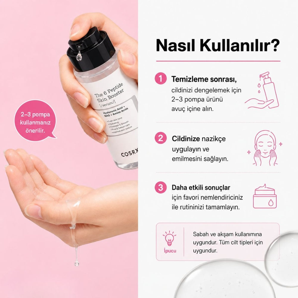 COSRX The 6 Peptide Skin Booster Serum - Sıkılaştırıcı 50ml
