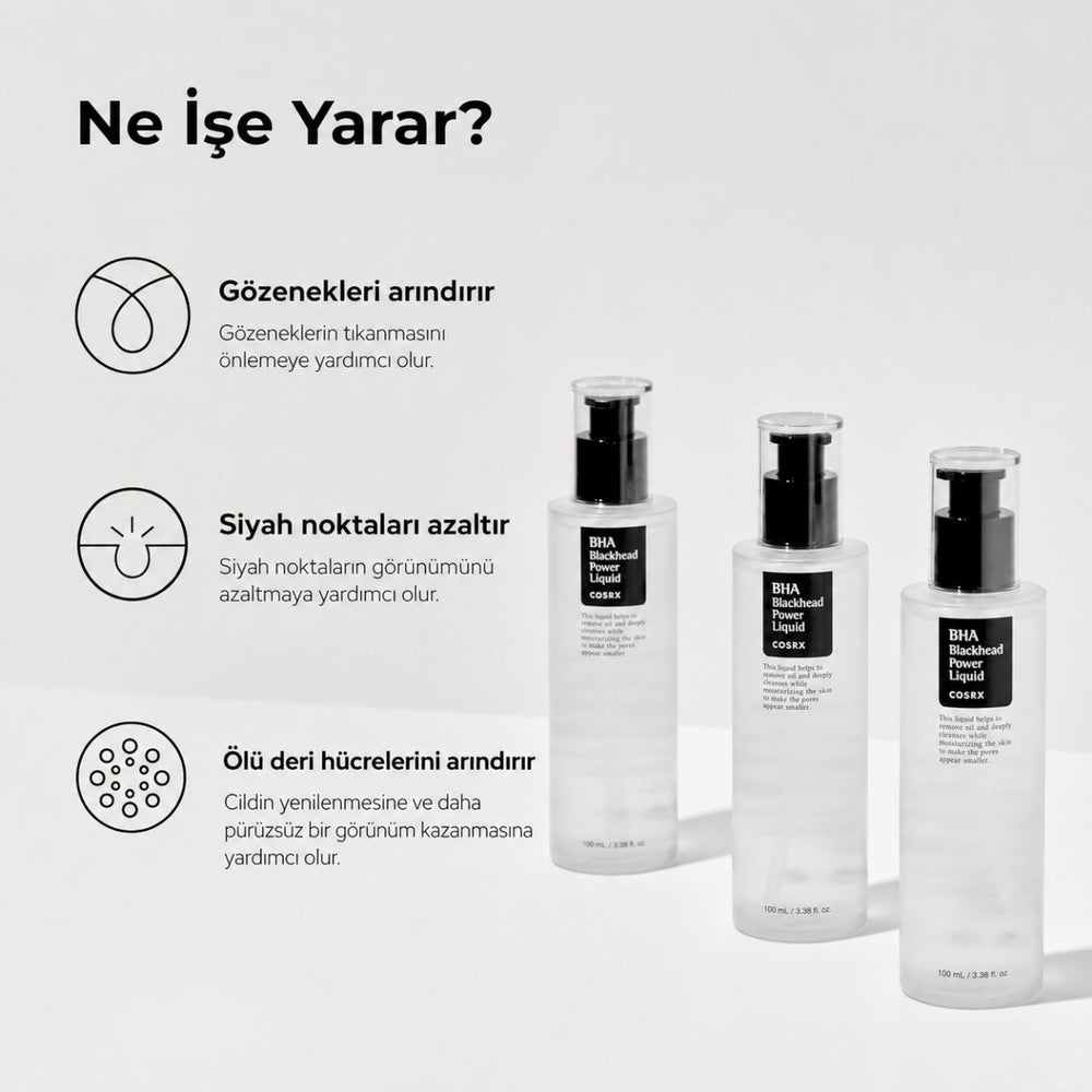 COSRX BHA Blackhead Power Liquid - Siyah Nokta Solüsyonu 100ml