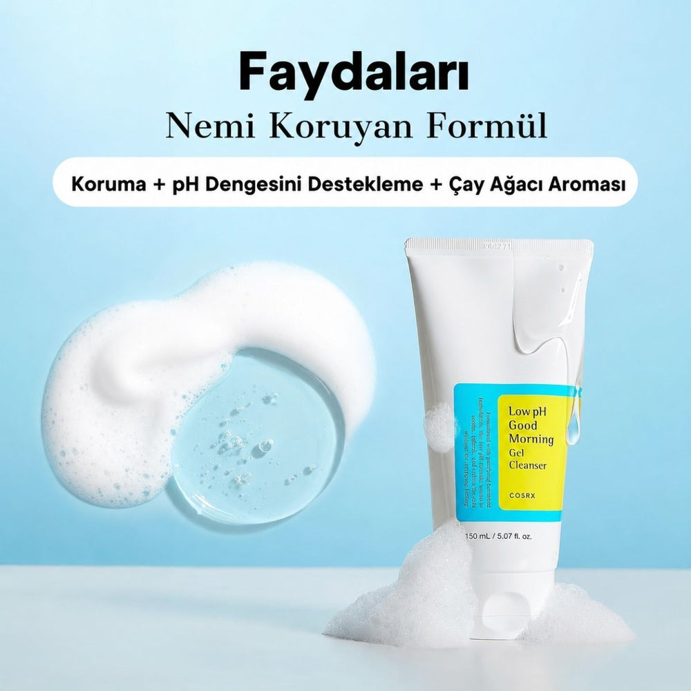 COSRX Low pH Good Morning Gel Cleanser - Temizleme Jeli 150ml