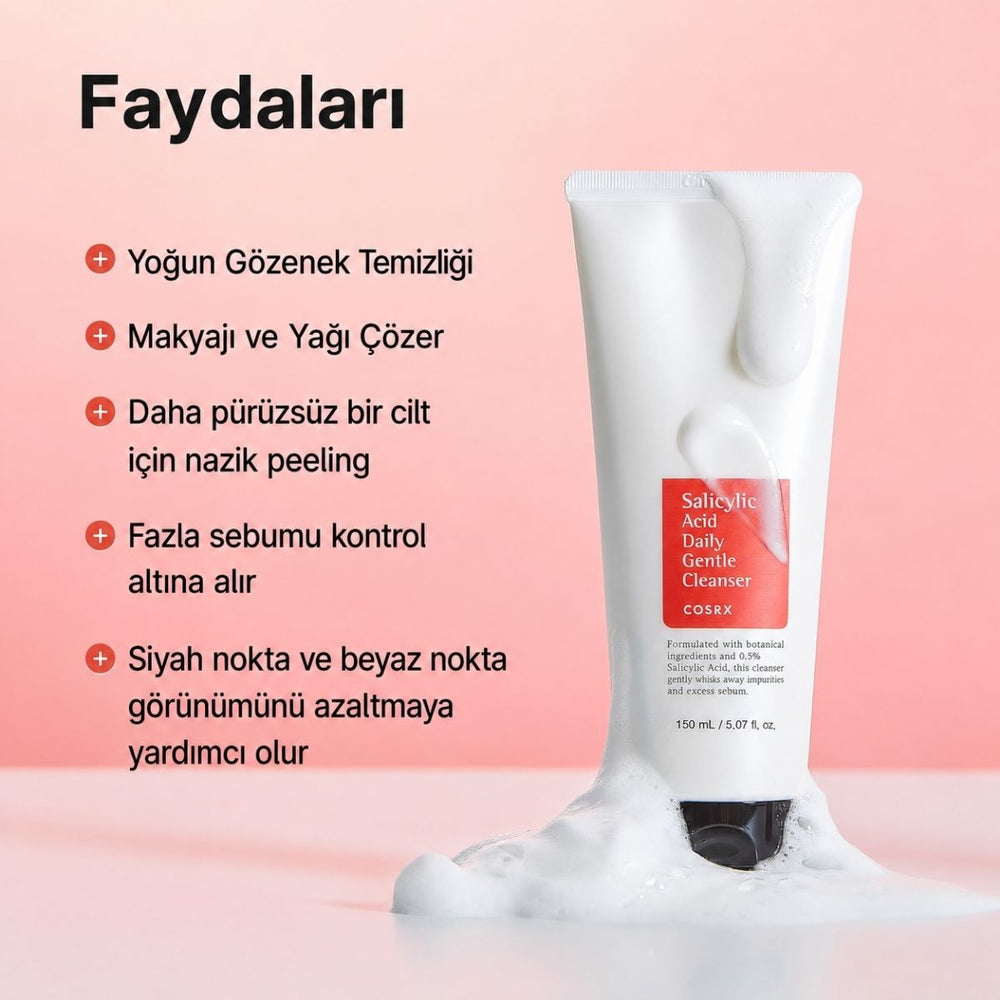 COSRX Salicylic Acid Daily Gentle Cleanser - Salisilik Asitli Temizleyici 150ml