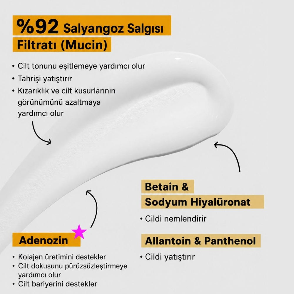 COSRX Advanced Snail 92 All In One Cream - Onarıcı 100gr