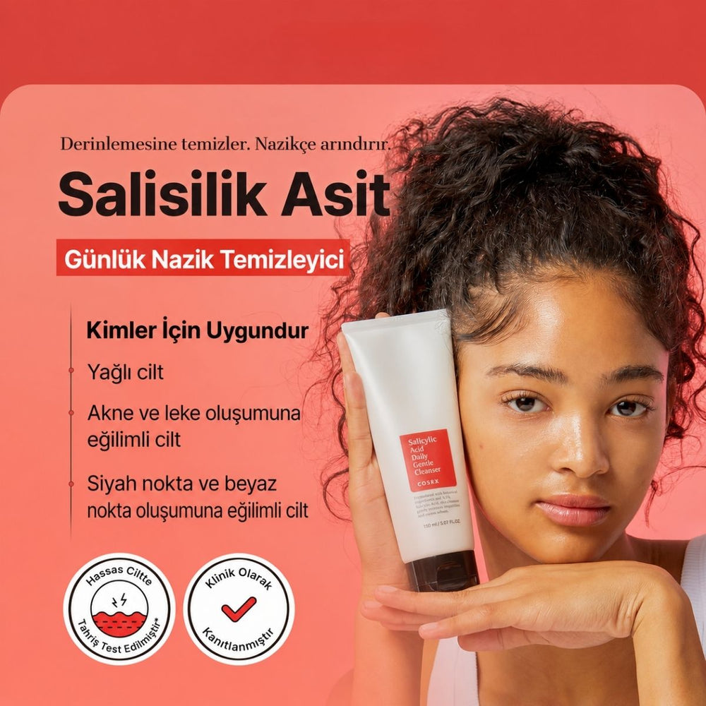 COSRX Salicylic Acid Daily Gentle Cleanser - Salisilik Asitli Temizleyici 150ml