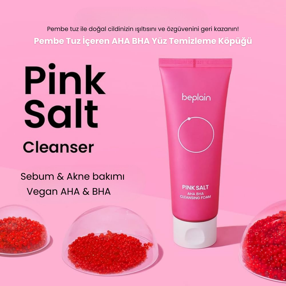 Beplain Pink Salt AHA BHA Foam - Arındırıcı Köpük 120ml
