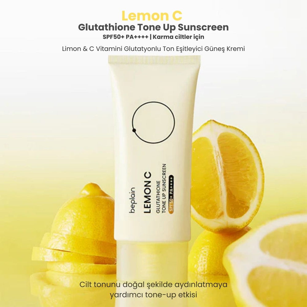 Beplain Lemon C Glutathione Tone-Up Sun Cream SPF50+ PA++++ - Güneş Kremi 50ml