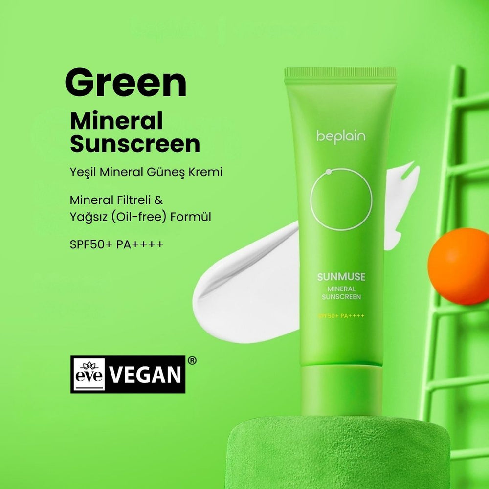 Beplain Sunmuse Mineral Sunscreen SPF50+ PA++++ - Güneş Kremi 50ml