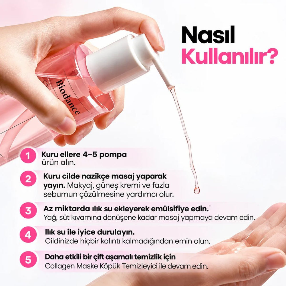 Biodance Collagen Cleansing Oil - Kolajen İçeren Makyaj ve Yüz Temizleme Yağı 200ml