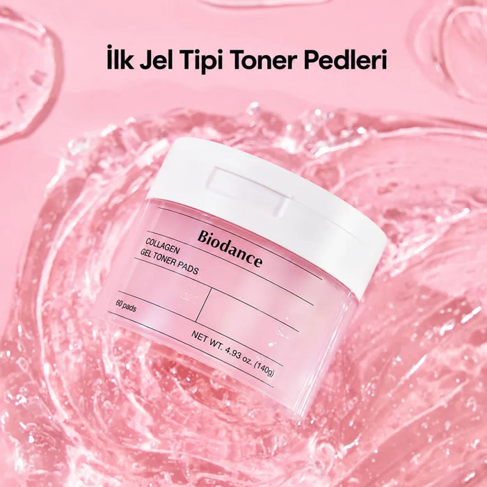 Biodance Collagen Gel Toner Pads - Kolajen İçeren Nemlendirici Tonik Ped 60 Adet