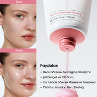 Biodance Collagen Mask To Foam Cleanser - Kolajen İçeren Maske ve Köpük Yüz Temizleyici 150ml