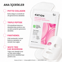 FATION Real Fit Collagen Nourishing Mask - Besleyici Kolajen Maske 23g x 5 adet