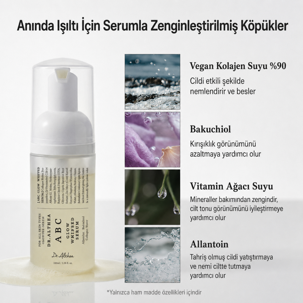 Dr. Althea ABC Glow Whipped Serum - Işıltılı Köpük 100ml