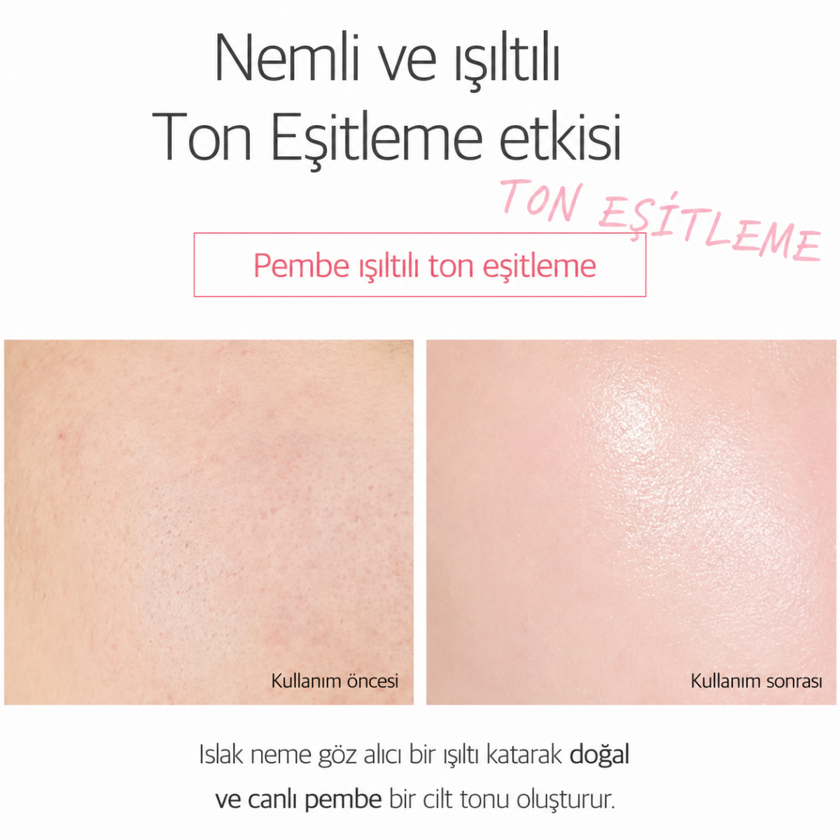 Huş ağacı özü ve SPF50+ PA++++ ile nemli, aydınlık ve ton eşitleyici güneş koruması