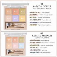 The Saem Cover Perfection Concealer Palette 02 Cover & Light