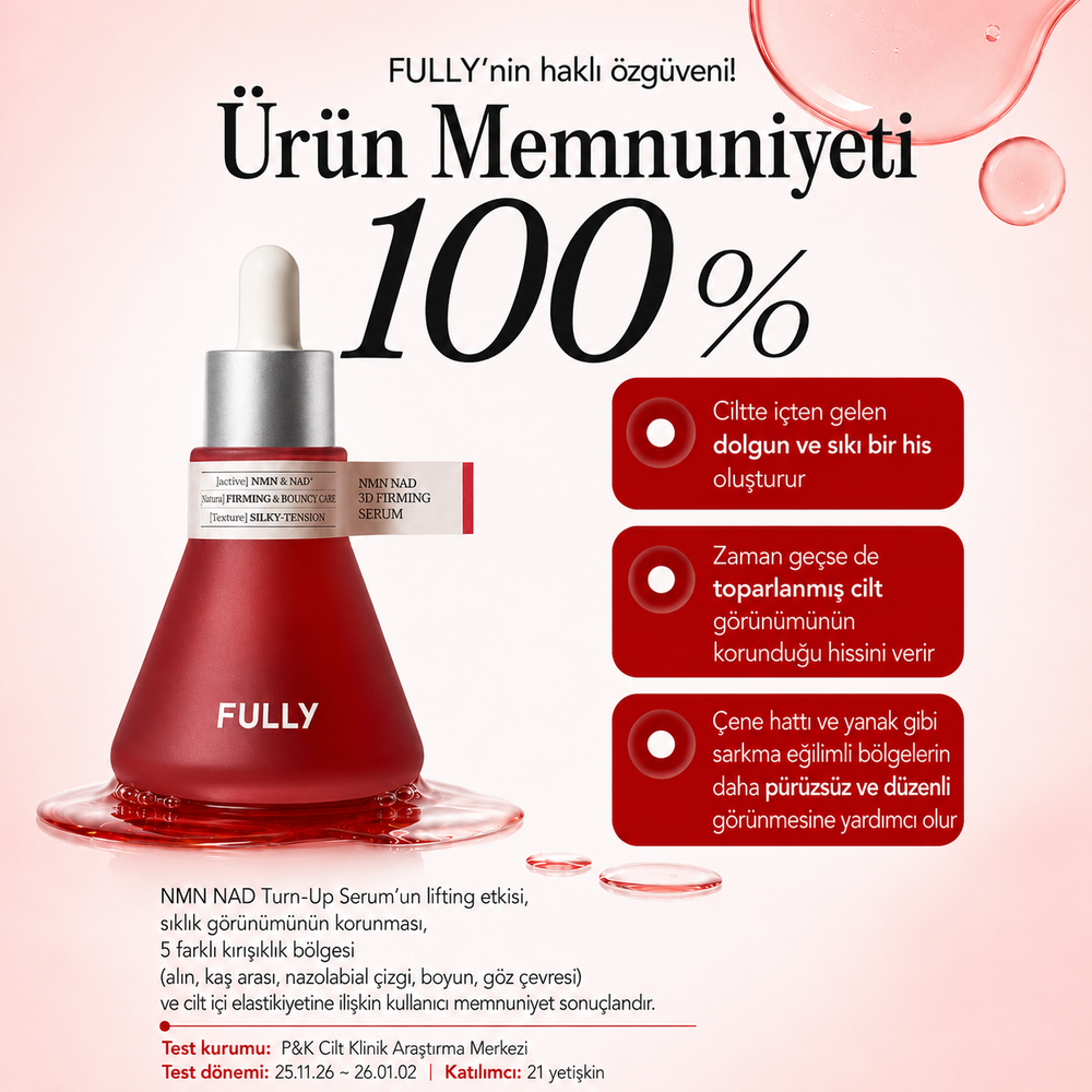 Fully NMN NAD 3D Firming Serum - Sıkılaştırıcı Serum 50ml