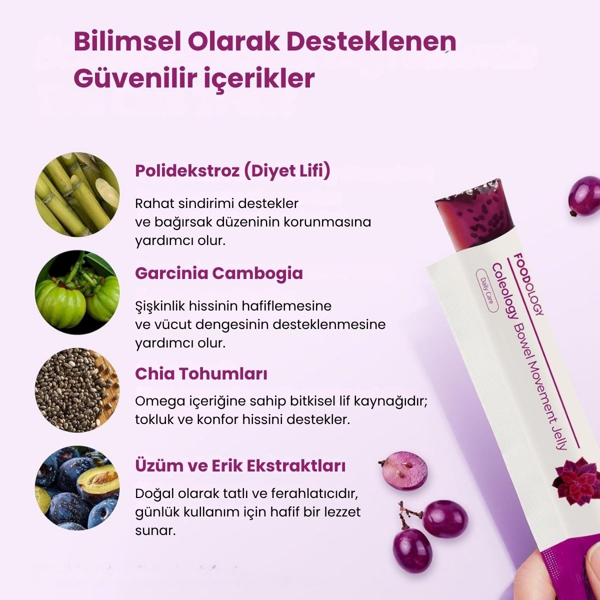 Foodology Coleology Bowel Movement Jelly | Bağırsak Destek Jeli