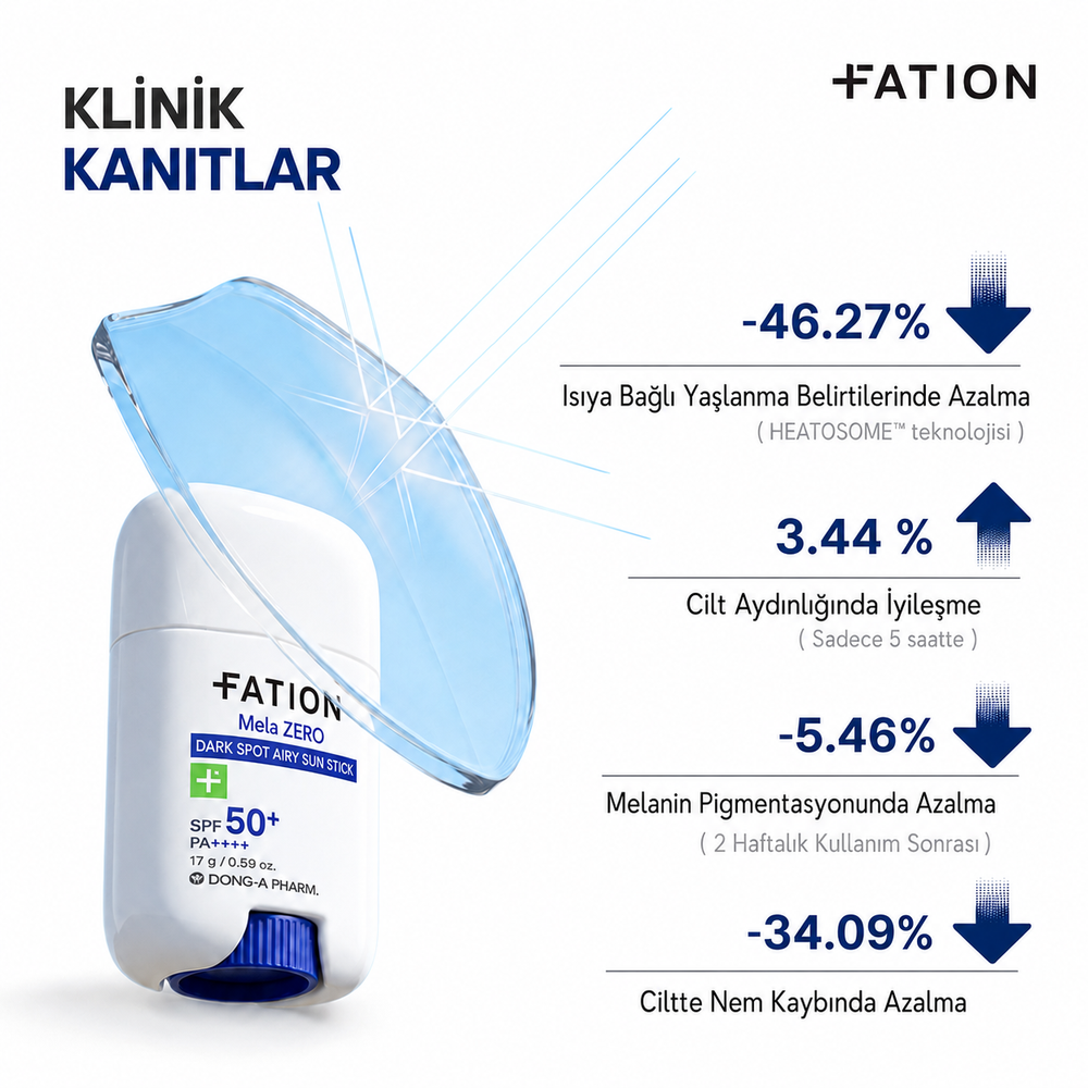 FATION Melazero Dark Spot Airy Sun Stick - Leke Karşıtı Güneş Stick 17g
