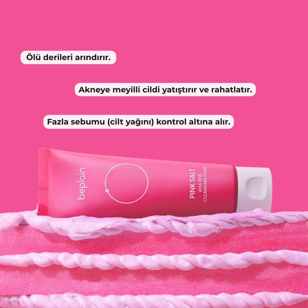 Beplain Pink Salt AHA BHA Foam - Arındırıcı Köpük 120ml