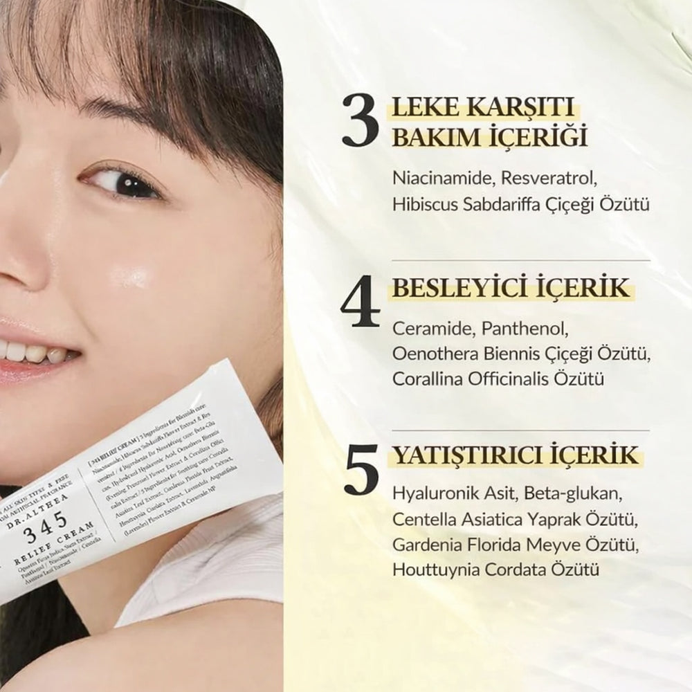 Dr. Althea 345 Relief Cream - Akne Sonrası Bakım Kremi 50ml