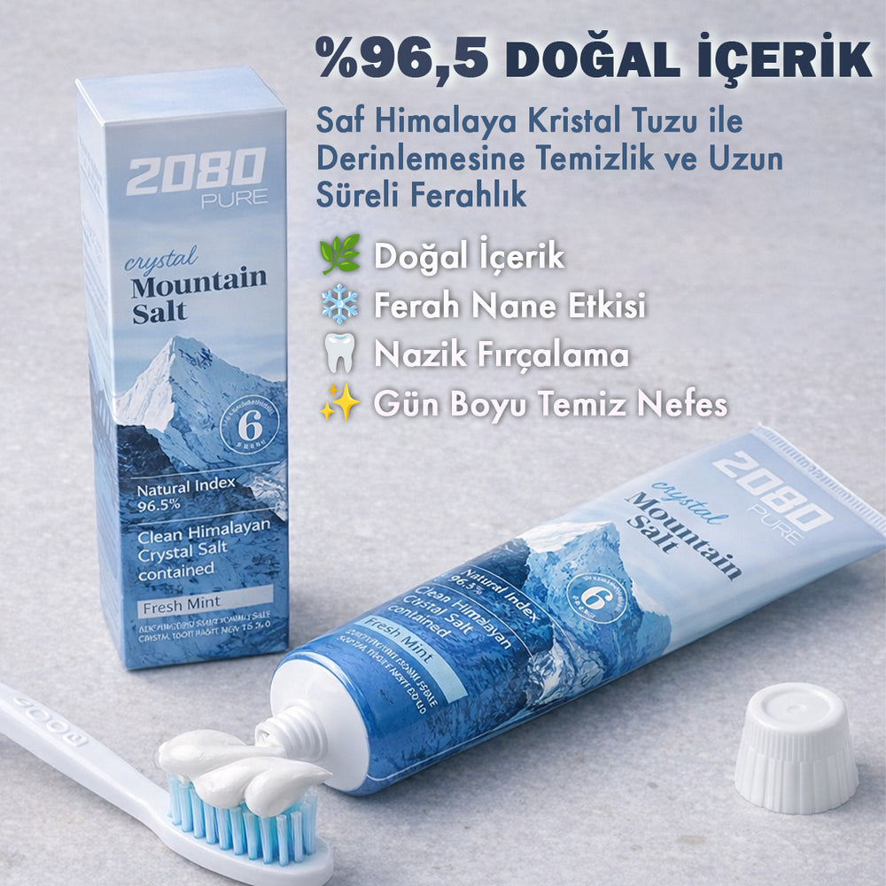 2080 Crystal Salt Toothpaste - Dağ Tuzu İçeren Diş Macunu