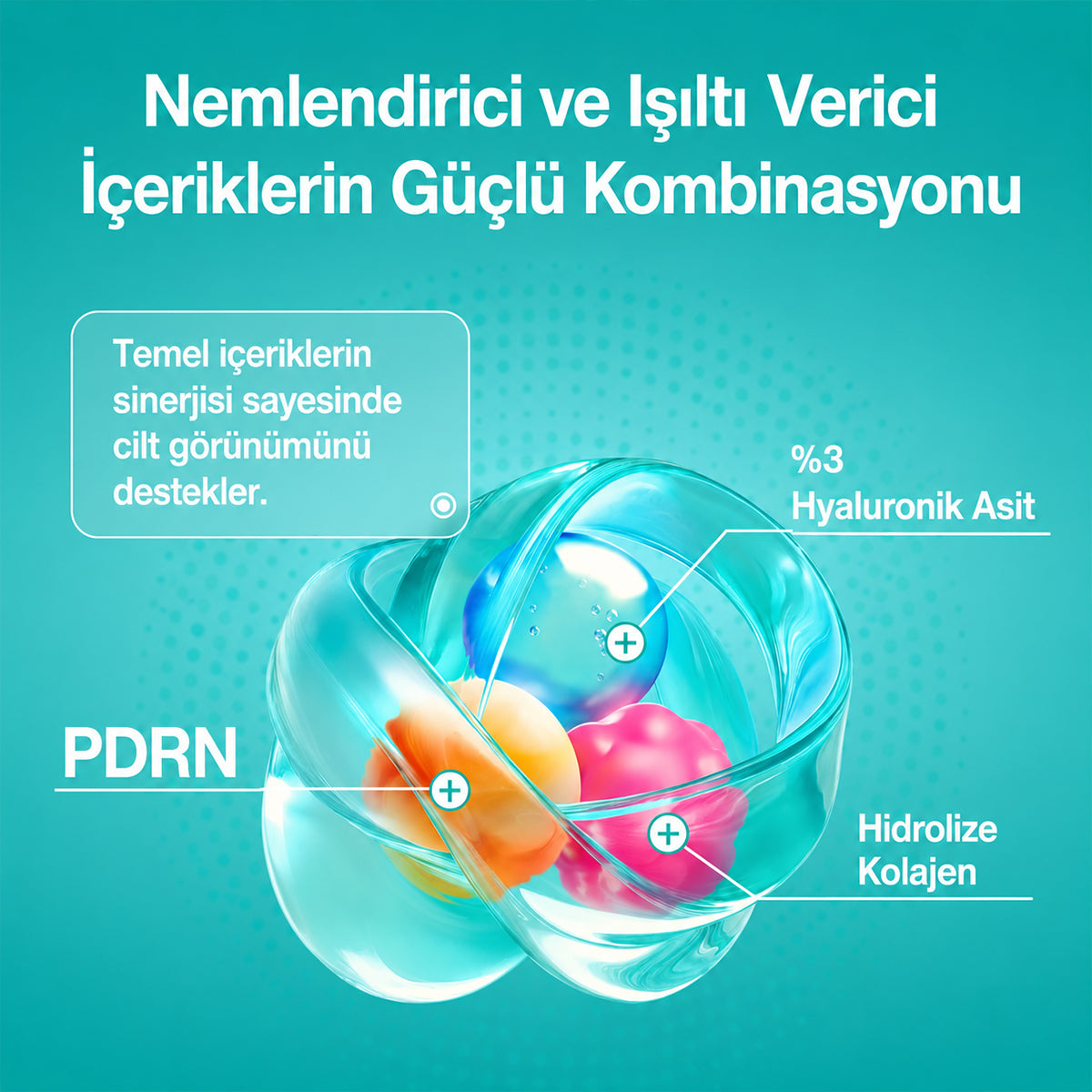 PDRN ve 6 tip hyaluronik asit gücüyle dolgun, ışıltılı ve derin nem