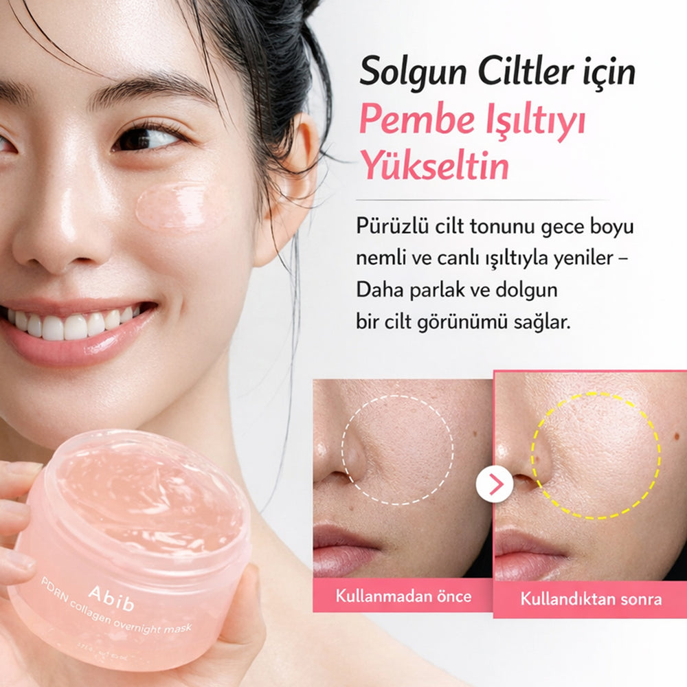 Abib PDRN Collagen Overnight Mask - Sıkılaştırıcı Gece Maskesi 80ml