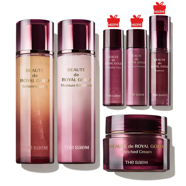 The Saem Beaute de Royal Gold Skin Care 3’lü Set - Altın Bakım Seti