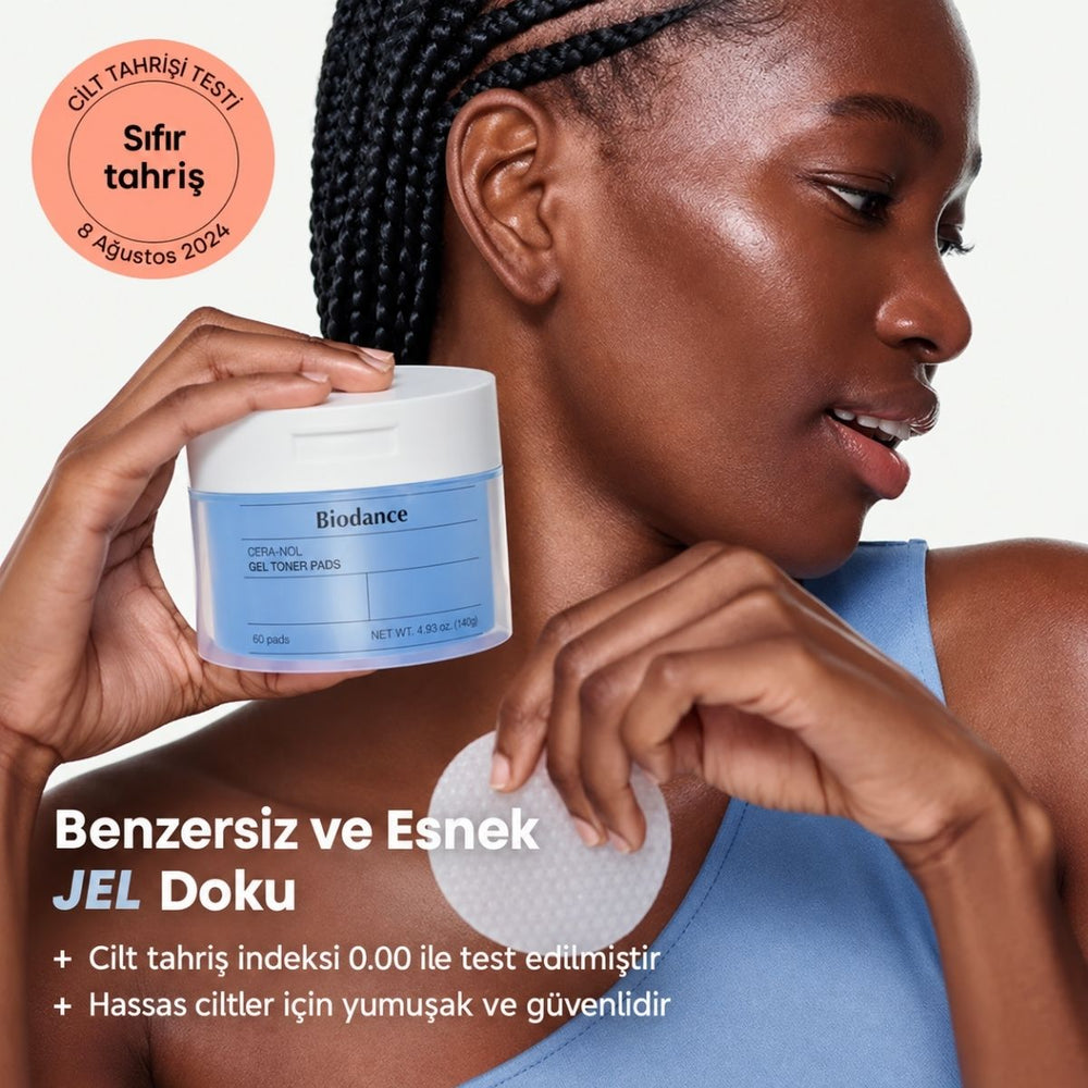 Biodance Cera-nol Gel Toner Pads - Nemlendirici ve Yatıştırıcı Tonik Ped 60 Adet
