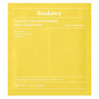 Biodance Radiant Vita Niacinamide Real Deep Mask - Aydınlatıcı Yüz Maskesi 4x34g