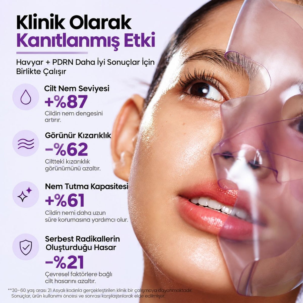 Biodance Rejuvenating Caviar PDRN Real Deep Mask - Havyar ve PDRN İçeren Yenileyici Yüz Maskesi 4x34g