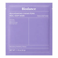Biodance Rejuvenating Caviar PDRN Real Deep Mask - Havyar ve PDRN İçeren Yenileyici Yüz Maskesi 4x34g