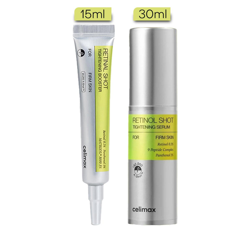 Celimax Retinal Shot Set kırışıklık karşıtı Retinal Booster 15ml Retinol Serum 30ml ikili set Kore