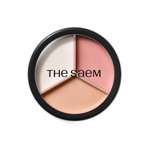 The Saem Cover Perfection Triple Pot Concealer 07 Pink Beige - 3'lü Kapatıcı