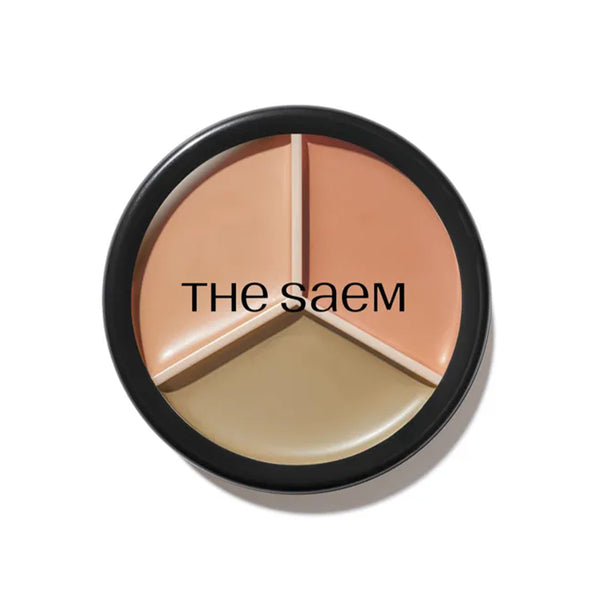 The Saem Cover Perfection Triple Pot Concealer 08 Middle Biege - 3'lü Kapatıcı