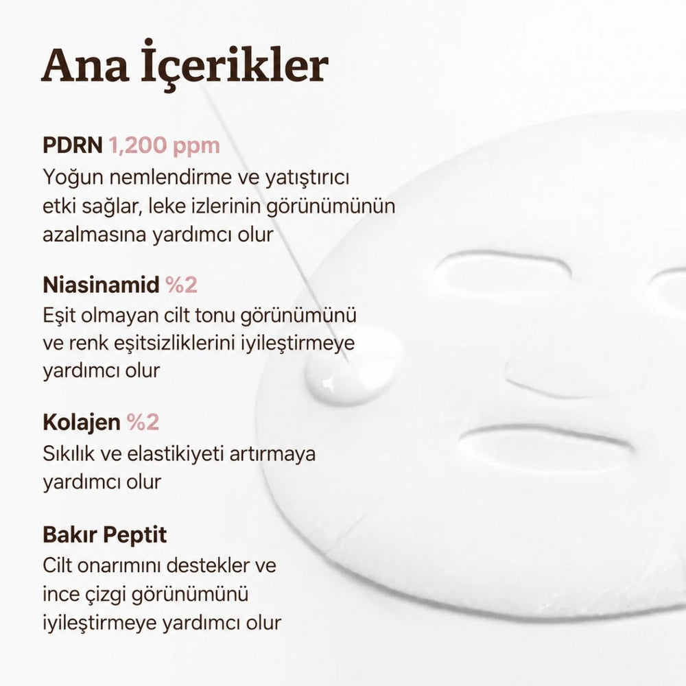 Dr.Reju-All Advanced PDRN Rejuvenating Mask - PDRN İçeren Yenileyici ve Onarıcı Yüz Maskesi 36ml (1 Adet)