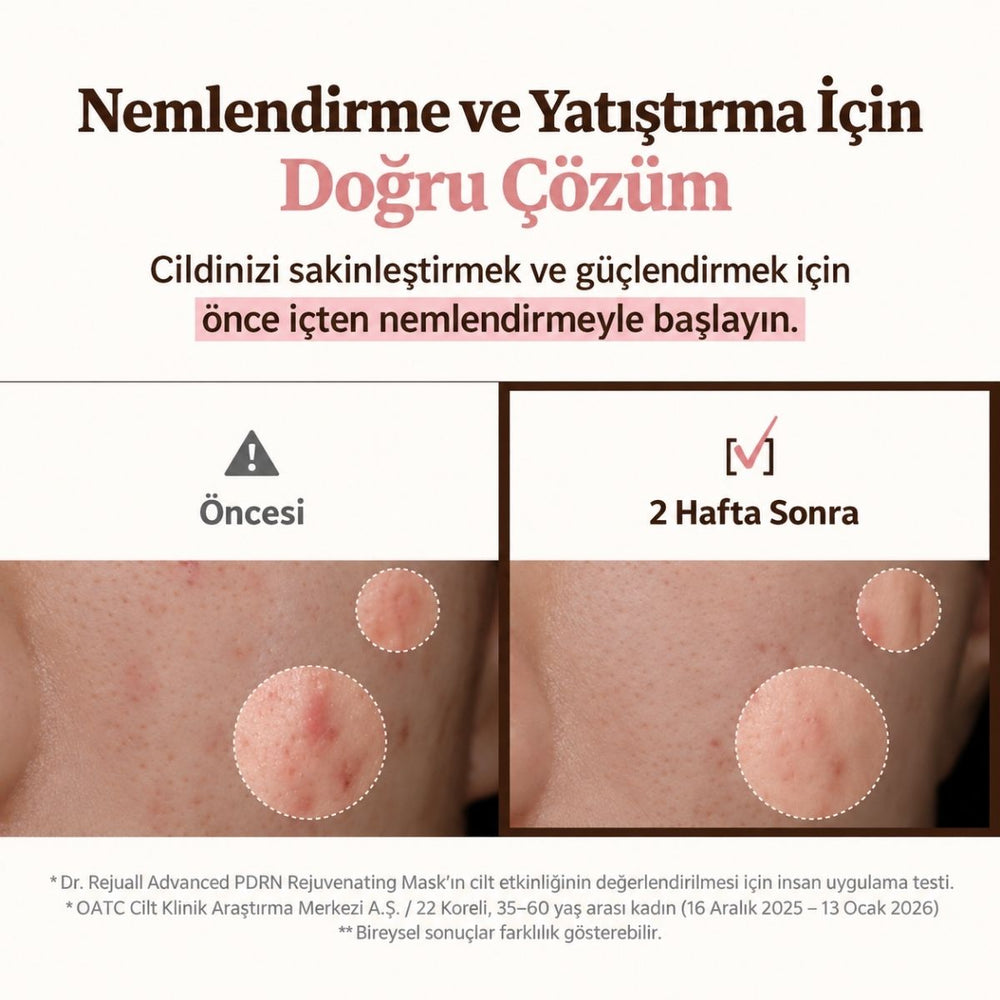 Dr.Reju-All Advanced PDRN Rejuvenating Mask - PDRN İçeren Yenileyici ve Onarıcı Yüz Maskesi 36ml (1 Adet)