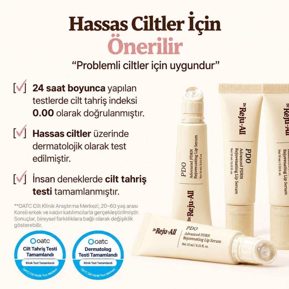 Dr.Reju-All Advanced PDRN Rejuvenating Lip Serum - PDRN İçeren Nemlendirici ve Onarıcı Dudak Serumu 10ml