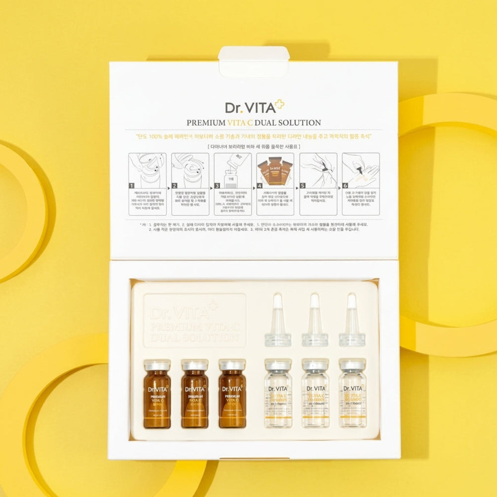 Dr.VITA Vita C Dual Solution - %15 Aydınlatıcı C Vitamin Seti ( 3 adet toz + 3 adet ampul)