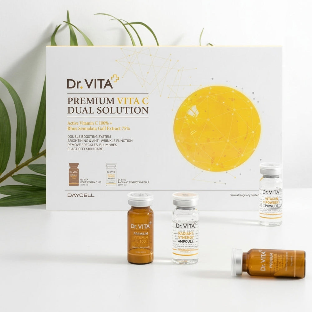 Dr.VITA Vita C Dual Solution - %15 Aydınlatıcı C Vitamin Seti ( 3 adet toz + 3 adet ampul)