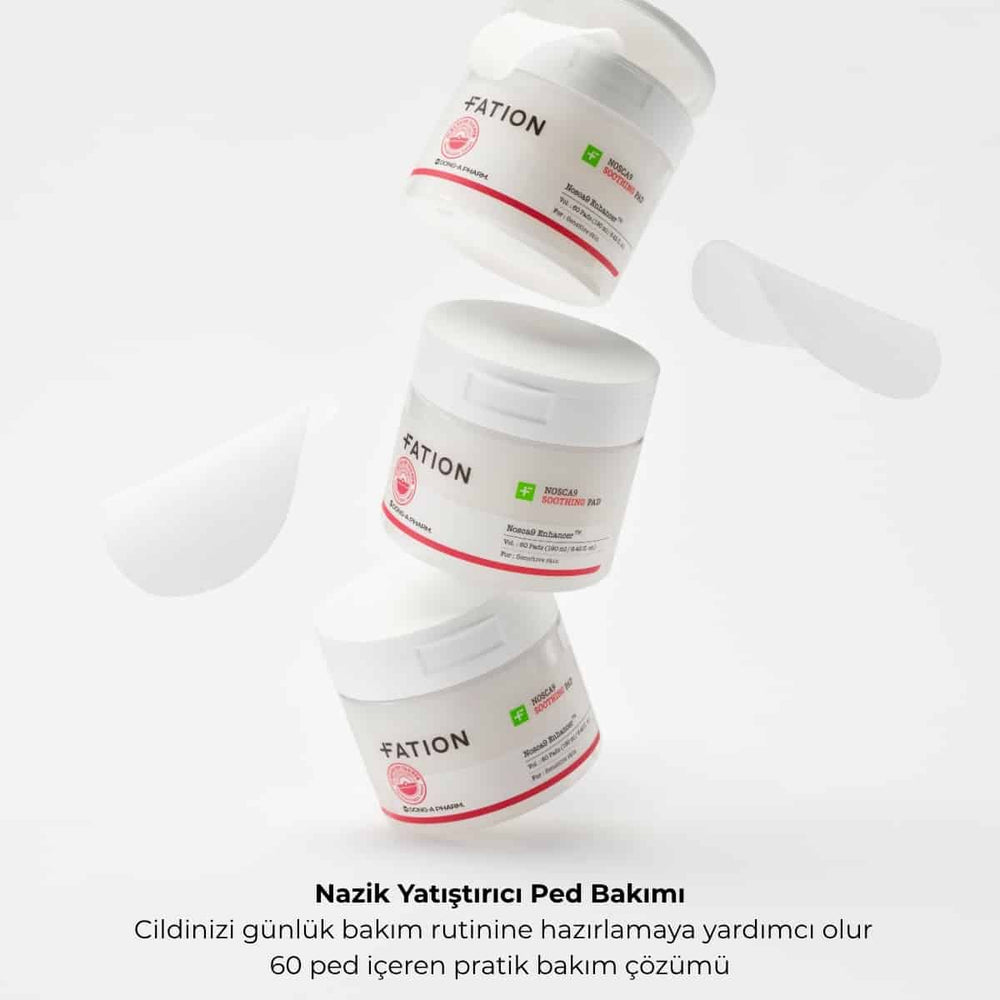 FATION Nosca9 Soothing Pad 60 Pads -  Arındırıcı Bakım Pedi 190ml